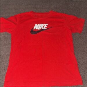 Nike Bold Red Tee with White Logo
